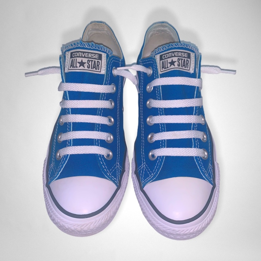 Unisex Cerulean Blue & White Converse | 5.5 + 7.5 - Picture 13 of 15